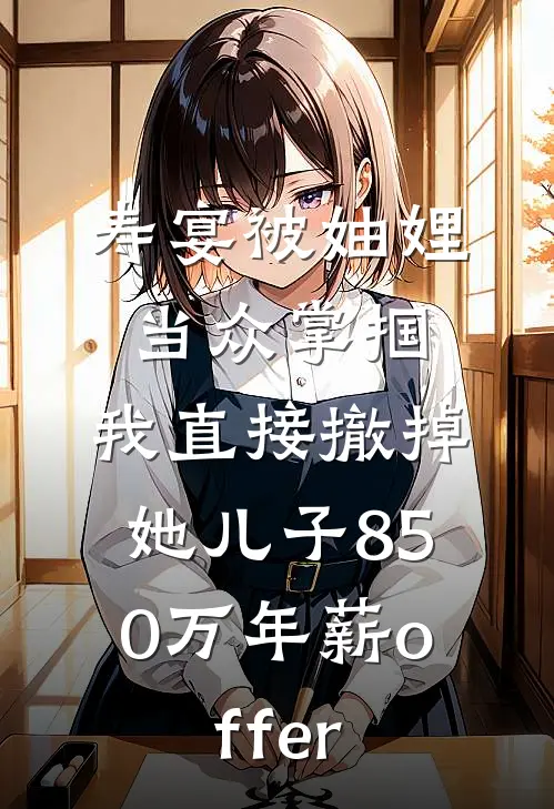 寿宴被妯娌当众掌掴，我直接撤掉她儿子850万年薪offer