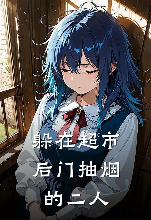 躲在超市后门抽烟的二人