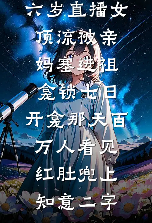 六岁直播女顶流被亲妈塞进祖龛锁七日，开龛那天百万人看见红肚兜上知意二字