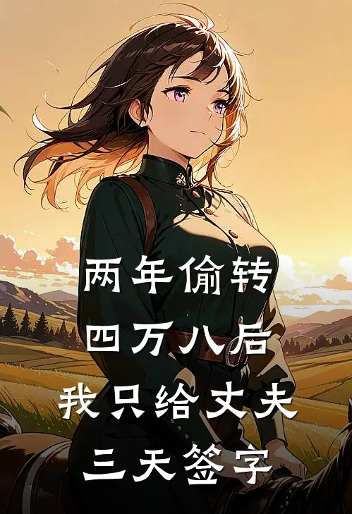 两年偷转四万八后，我只给丈夫三天签字