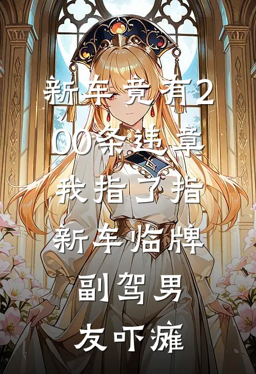 新车竟有200条违章，我指了指新车临牌，副驾男友吓瘫