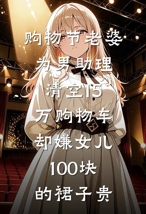 购物节老婆为男助理清空15万购物车，却嫌女儿100块的裙子贵