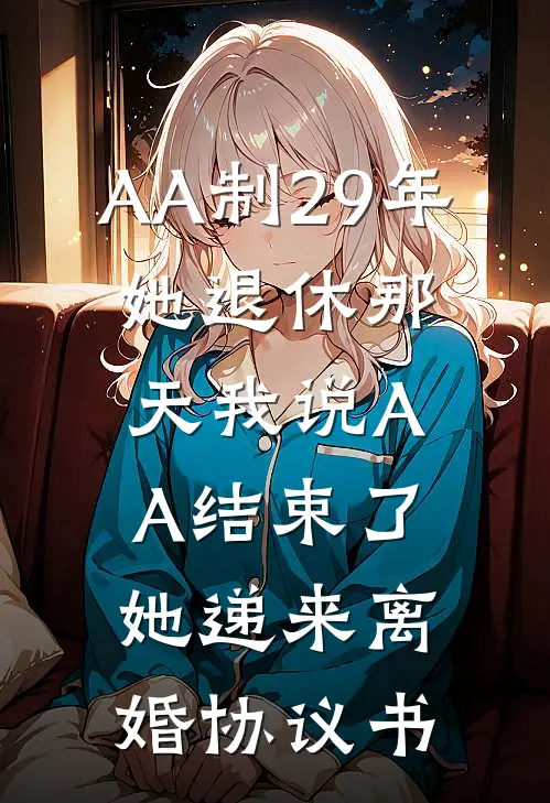 AA制29年，她退休那天我说AA结束了，她递来离婚协议书