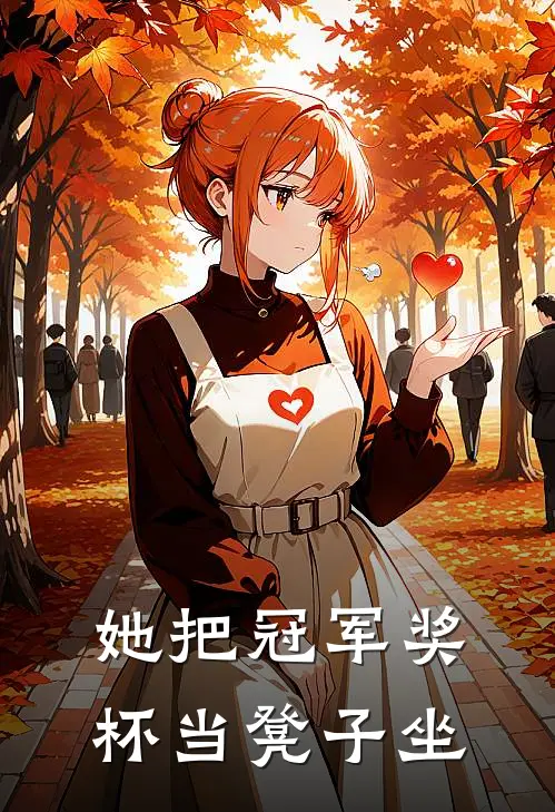 她把冠军奖杯当凳子坐