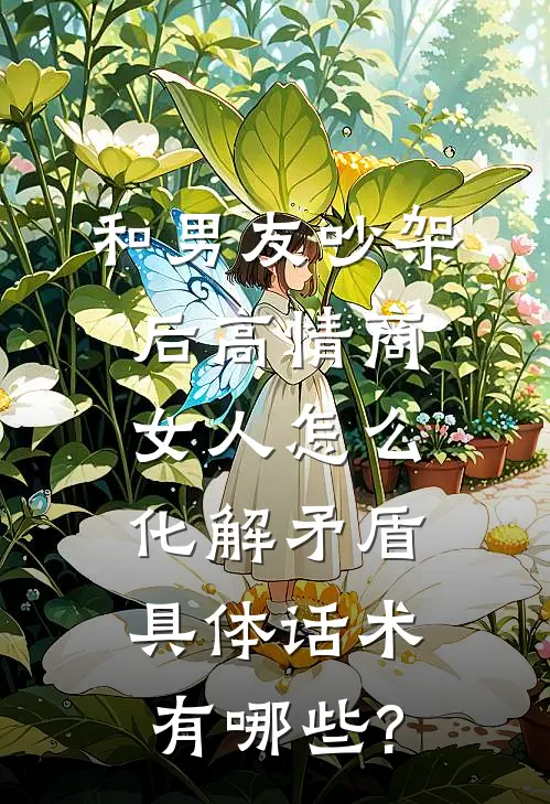 和男友吵架后高情商女人怎么化解矛盾,具体话术有哪些?