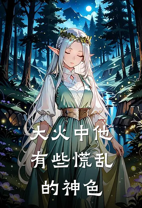 大火中他有些慌乱的神色